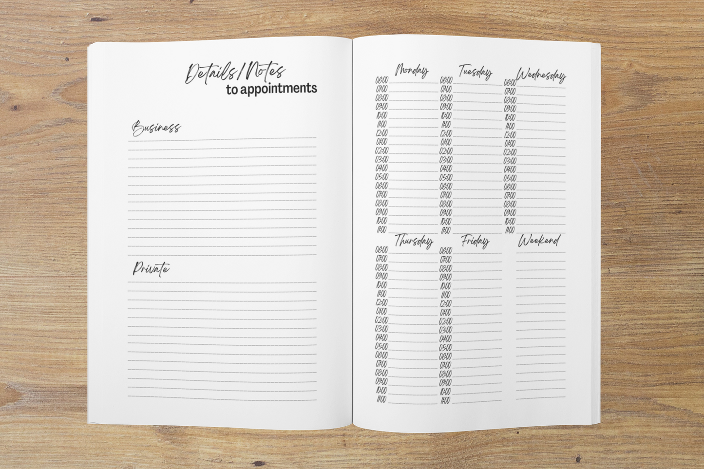 Personal & Business Planner - A5-350 page - Volume 1 - English