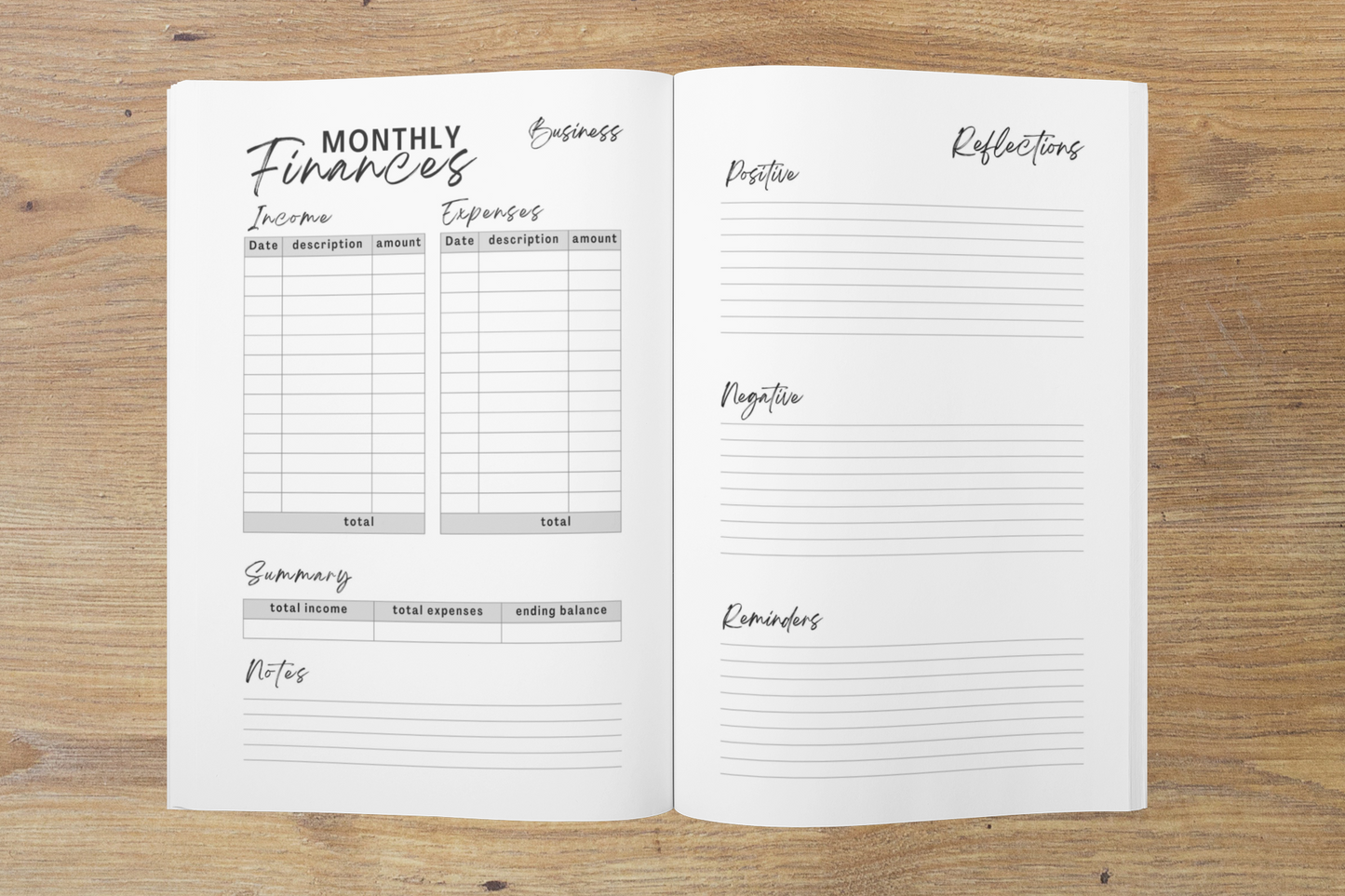 Personal & Business Planner - A5-350 page - Volume 1 - English