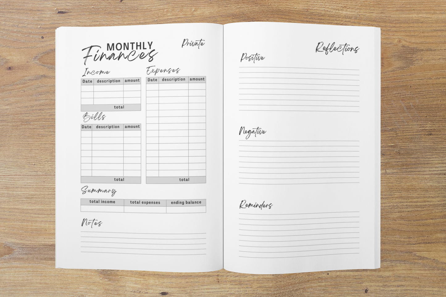 Personal & Business Planner - A5-350 page - Volume 1 - English